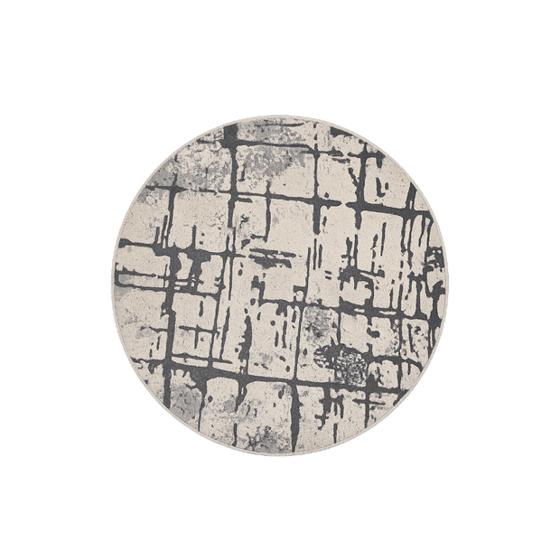 Urban Grid Round Rug