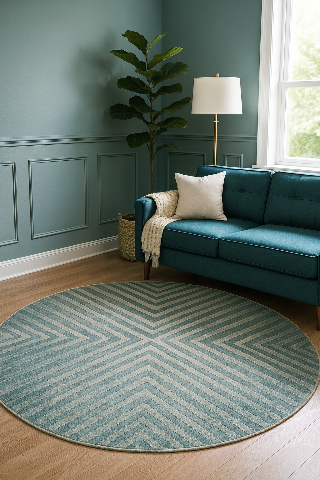 Nordic Pulse Round Rug