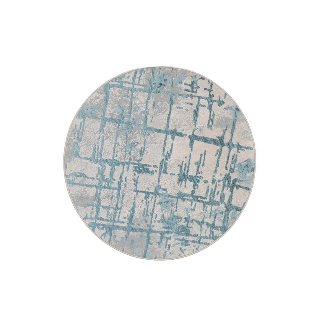 Urban Grid Round Rug
