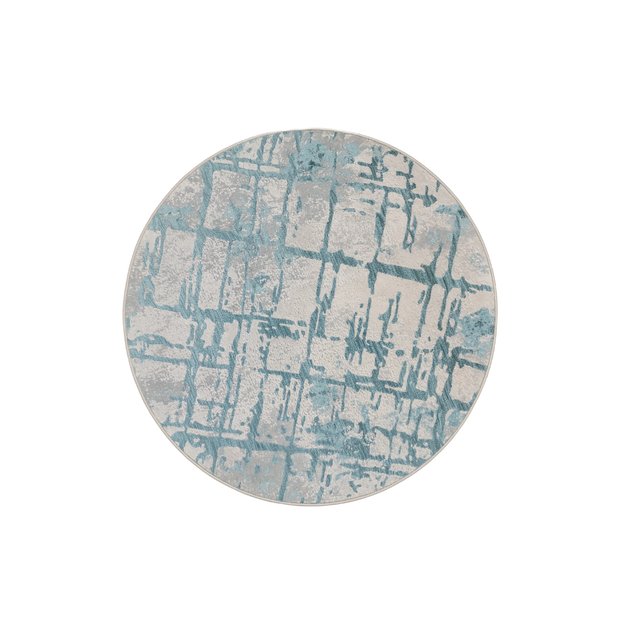 Urban Grid Round Rug