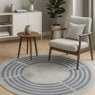 Orbit Linescape Round Rug