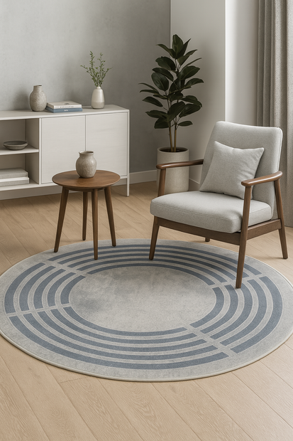 Orbit Linescape Round Rug