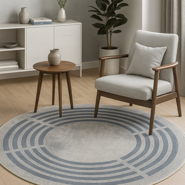 Orbit Linescape Round Rug